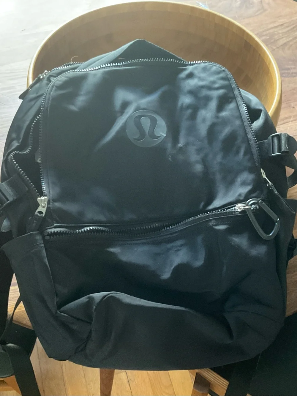 Black Lululemon backpack in good condition